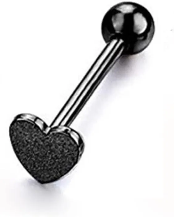 SMDSAZ Tongue Bar Surgical Steel Barbell Body Piercing Body Stud Ring No Piercing Lip Nipple Eyebrow Lobe Rings Body Jewelry (Metal Color : 1 PC-Rose Gold)
