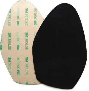 Stick-on suede soles for high-heeled shoes, with industrial-strength adhesive backing. Resole old dance shoes or convert your favorite heels to perfect dance shoes [SUEDE-LA-r02]