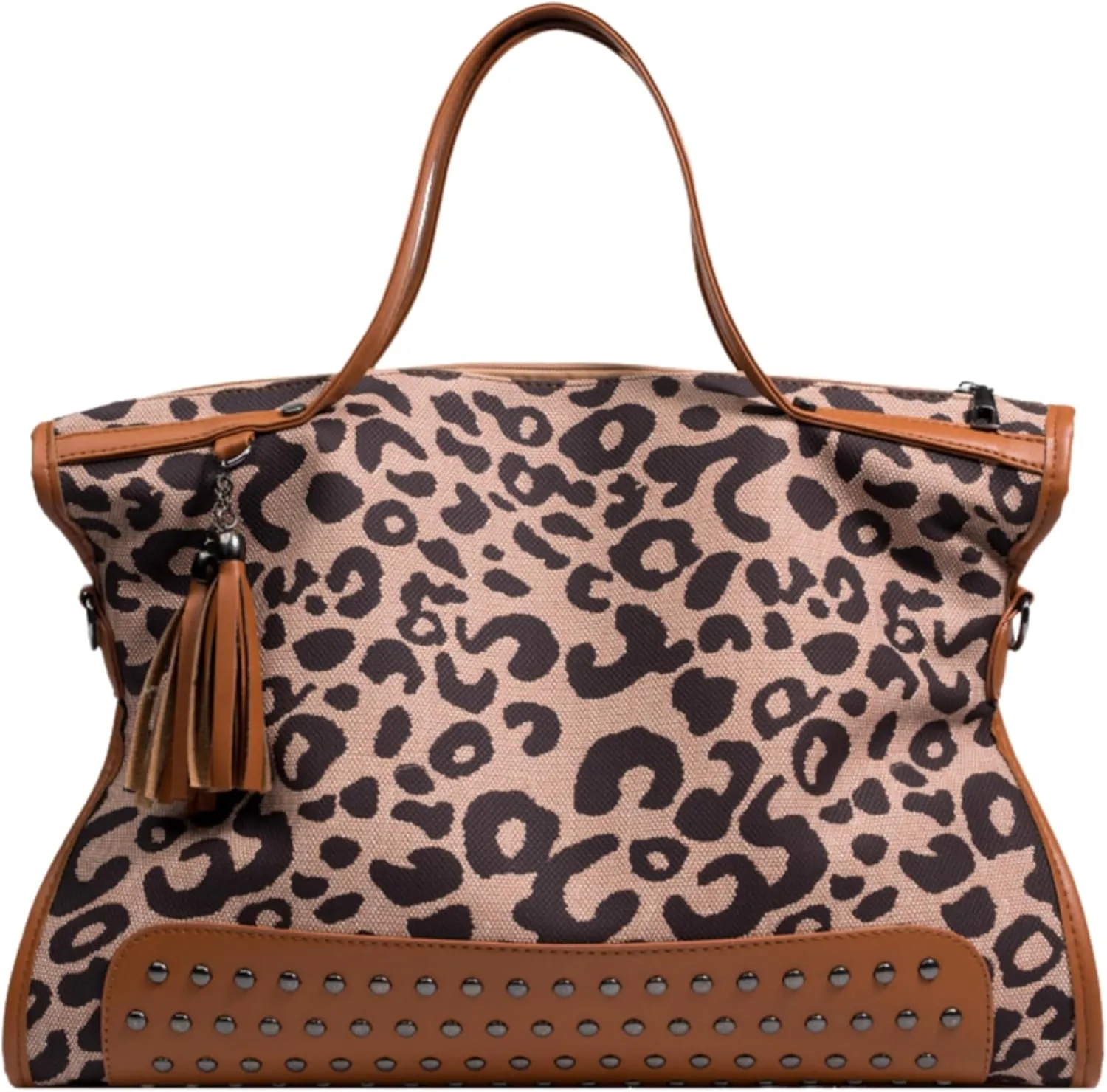 Studded Purse Vintage Leather Tote Bags Large Crossbody Bag Y2k Satchel Women