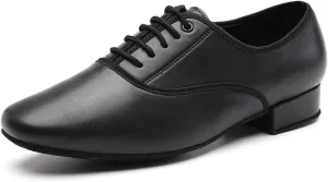 SWDZM Men's Latin Ballroom Dance Shoes Low Heels Wedding Party Performance Dance Shoes