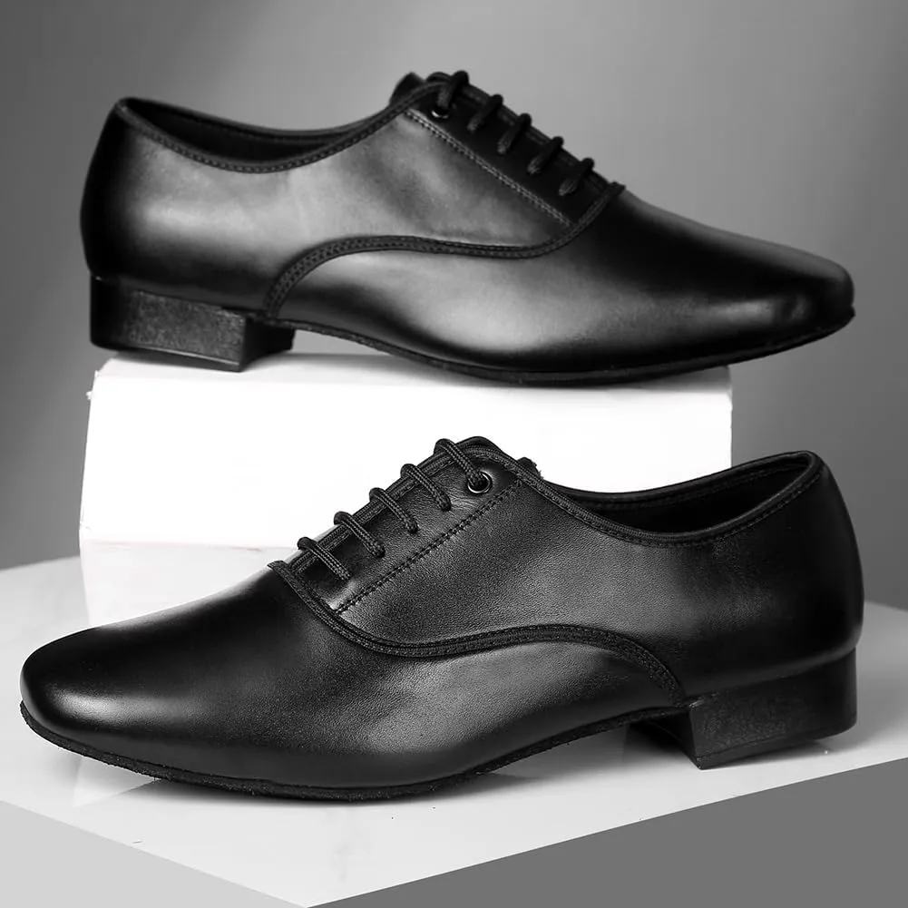 SWDZM Men's Latin Ballroom Dance Shoes Low Heels Wedding Party Performance Dance Shoes