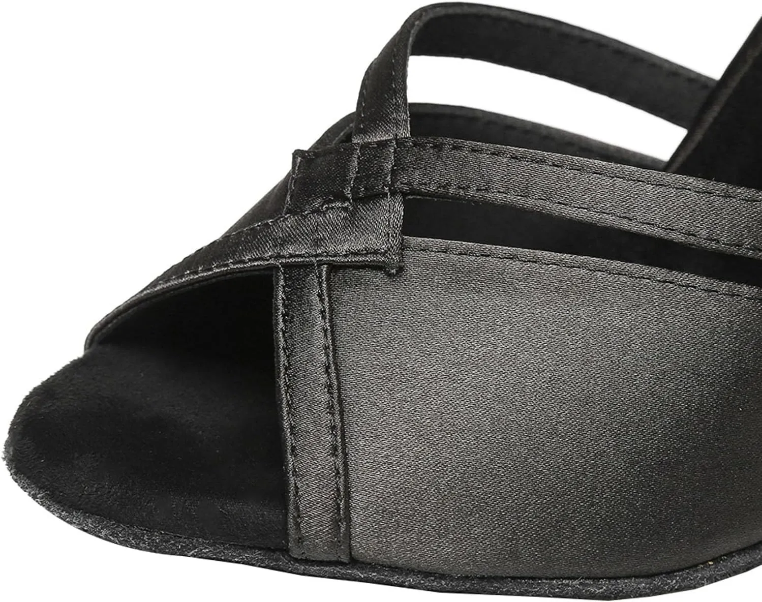 SWDZM Open Toe Latin Dance Shoes Women Low Heels Tango Salsa Ballroom Shoes