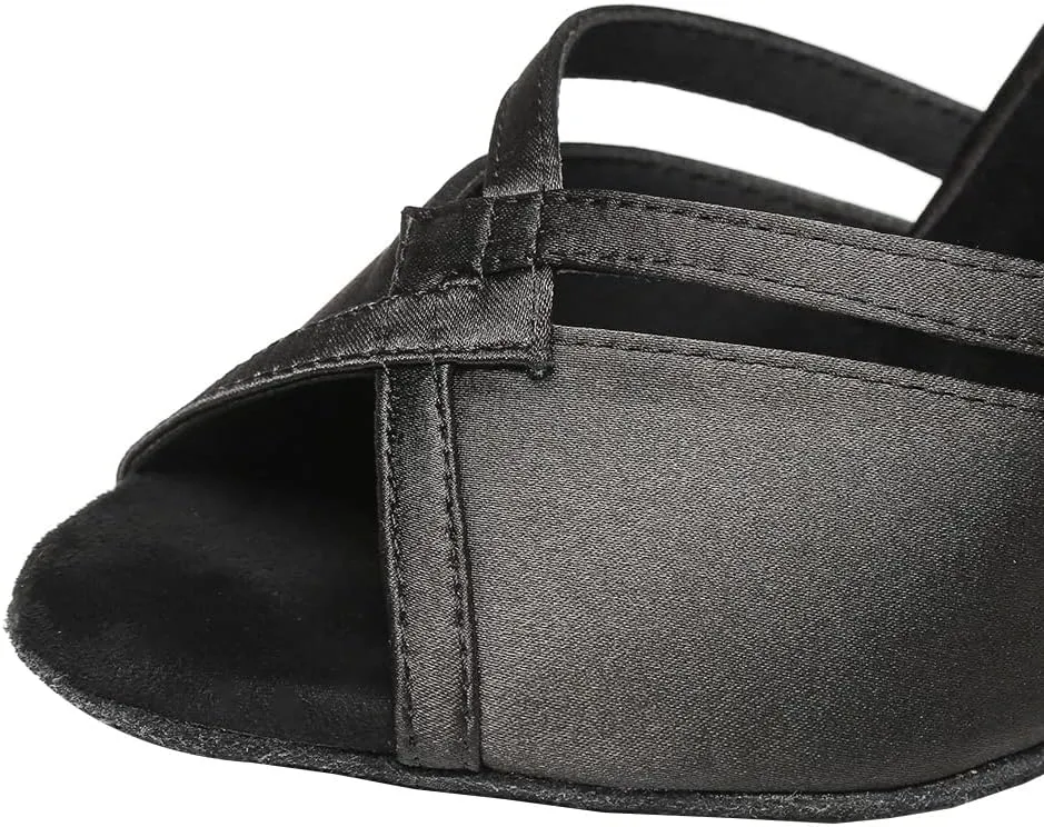 SWDZM Open Toe Latin Dance Shoes Women Low Heels Tango Salsa Ballroom Shoes