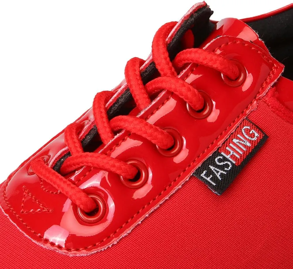 SWDZM Women's Latin Dance Shoes Lace-up Ballroom Modern Salsa Rhythm Teaching Practice Dance Shoes,Model 601