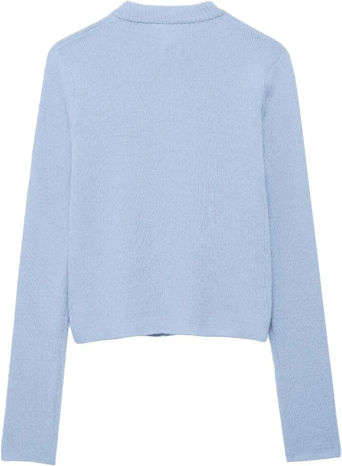 Tie Front Cardigan Sweaters for Women Y2K Bow Tie Open Front Cardigans Crewneck Long Sleeve Sweaters