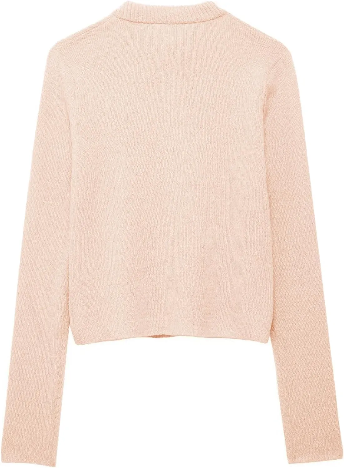 Tie Front Cardigan Sweaters for Women Y2K Bow Tie Open Front Cardigans Crewneck Long Sleeve Sweaters