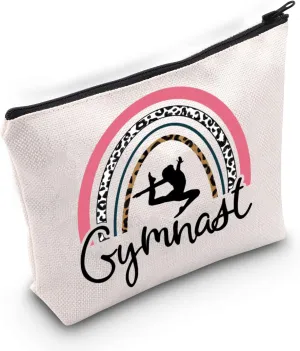 TOBGB Gymnast Gift Gymnasts Makeup Bag Gymnastics Coach Gift Gymnastics Team Gift Gymnastics Lovers Gift (Gymnast Bag)