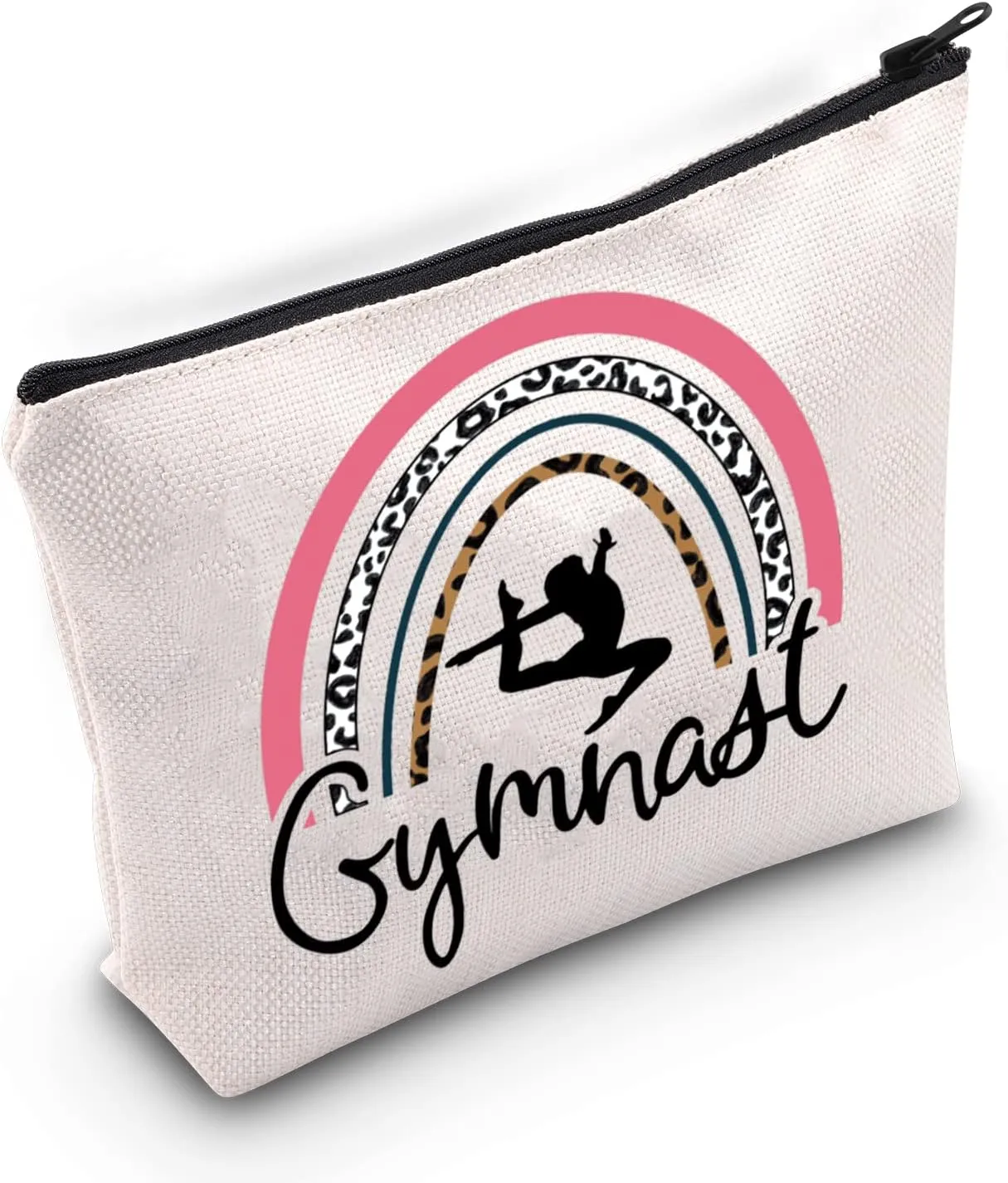 TOBGB Gymnast Gift Gymnasts Makeup Bag Gymnastics Coach Gift Gymnastics Team Gift Gymnastics Lovers Gift (Gymnast Bag)