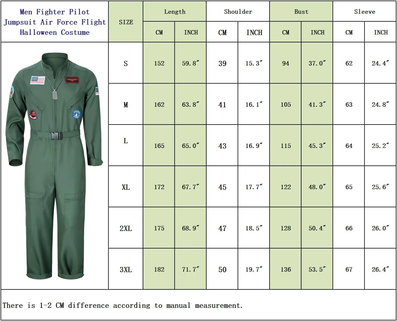TOKYO REVENGERS Men Fighter Pilot Jumpsuit Air Force Flight Outfit Halloween Cosplay Costume With Accessories Set