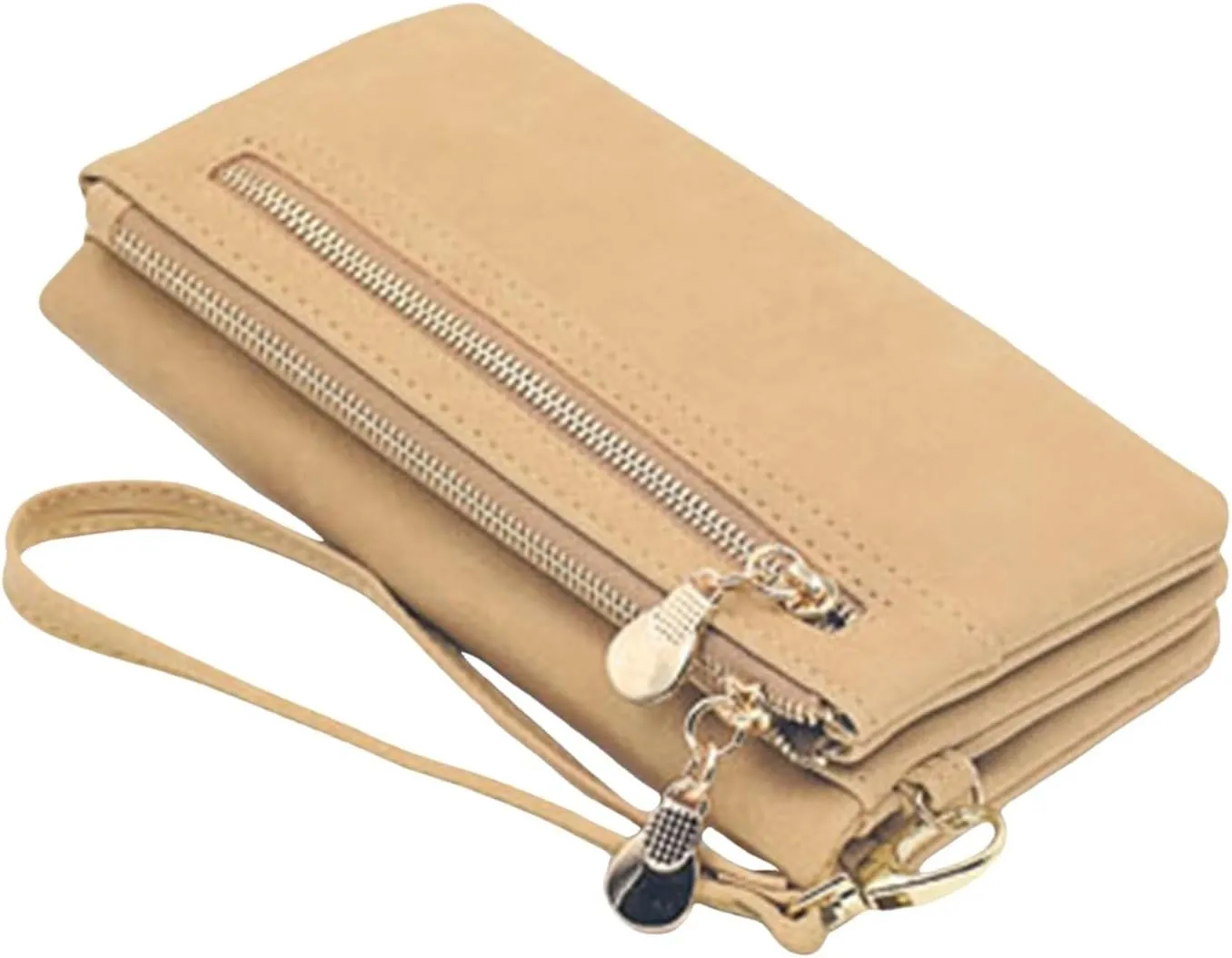 Tote Bag For Women Men Id Long Wallet Solid Bag Zipper Purse Multiple Card Slots Clutch Bag For Shopping Walking