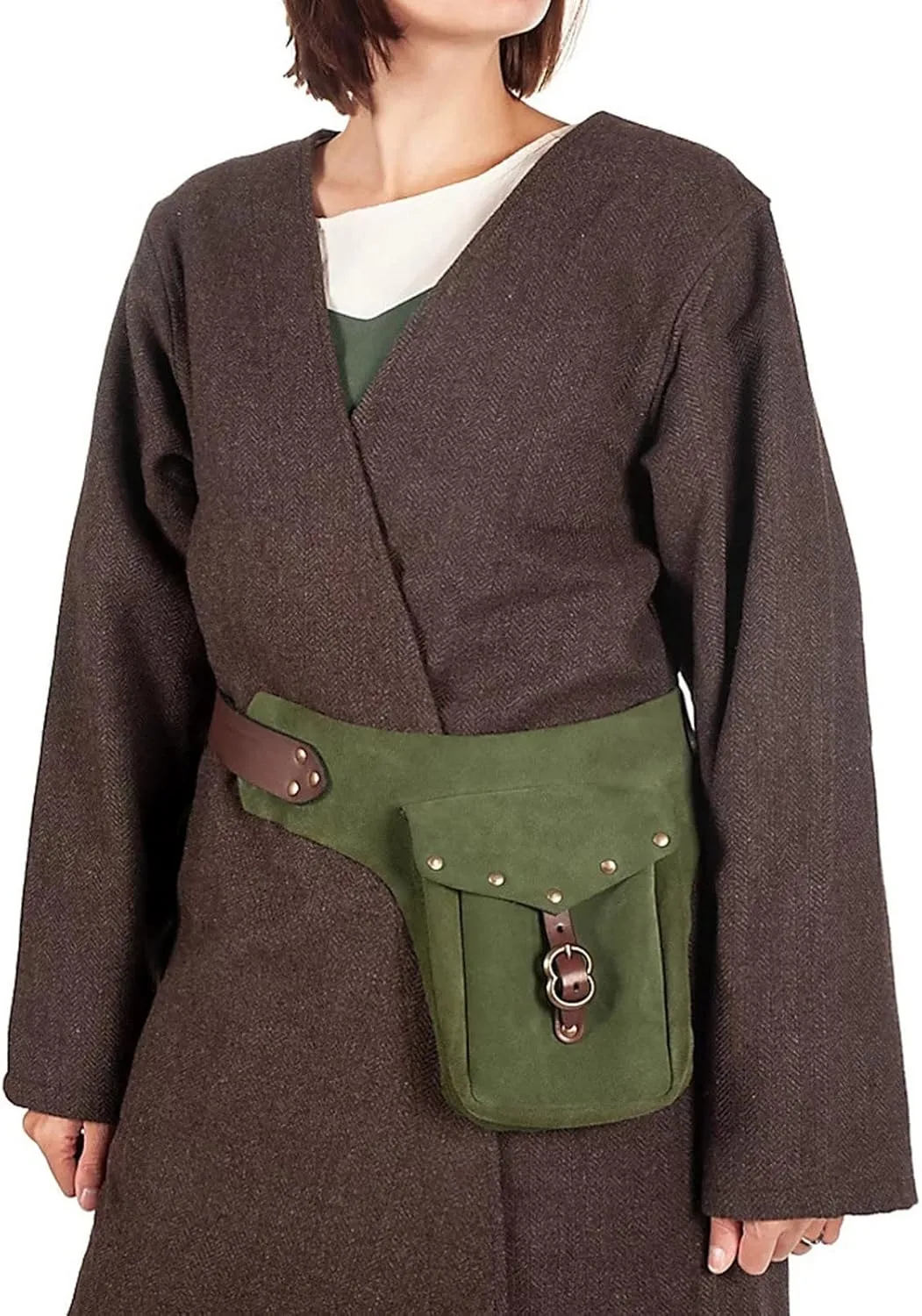 Tote Bag For Women Vintage Medieval Waist Pack Bag Leather Small Purse Leather Sporting Riding Hip Fanny Waist Cos Play