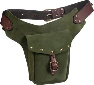 Tote Bag For Women Vintage Medieval Waist Pack Bag Leather Small Purse Leather Sporting Riding Hip Fanny Waist Cos Play