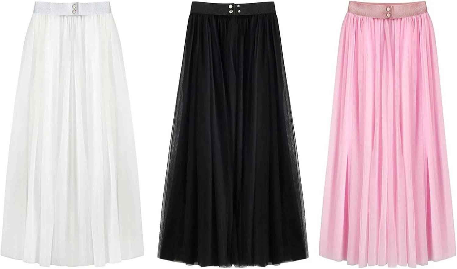 Tulle Tutus Long Skirt Wedding Party Cocktails Proms Belt Mesh Skirt Overskirt Overlays Bridal Tulle Overskirt