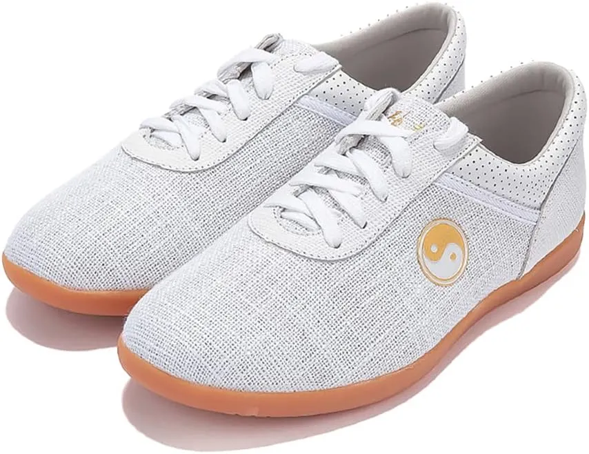 Unisex Martial Art Kung Fu Tai Chi Rubber Shoes,Traditional Kung Fu Tai Chi Wushu Shaolin Qi Gong Beijing Trainer Wing Chun Slipper Sneaker Footwear for Men Women,