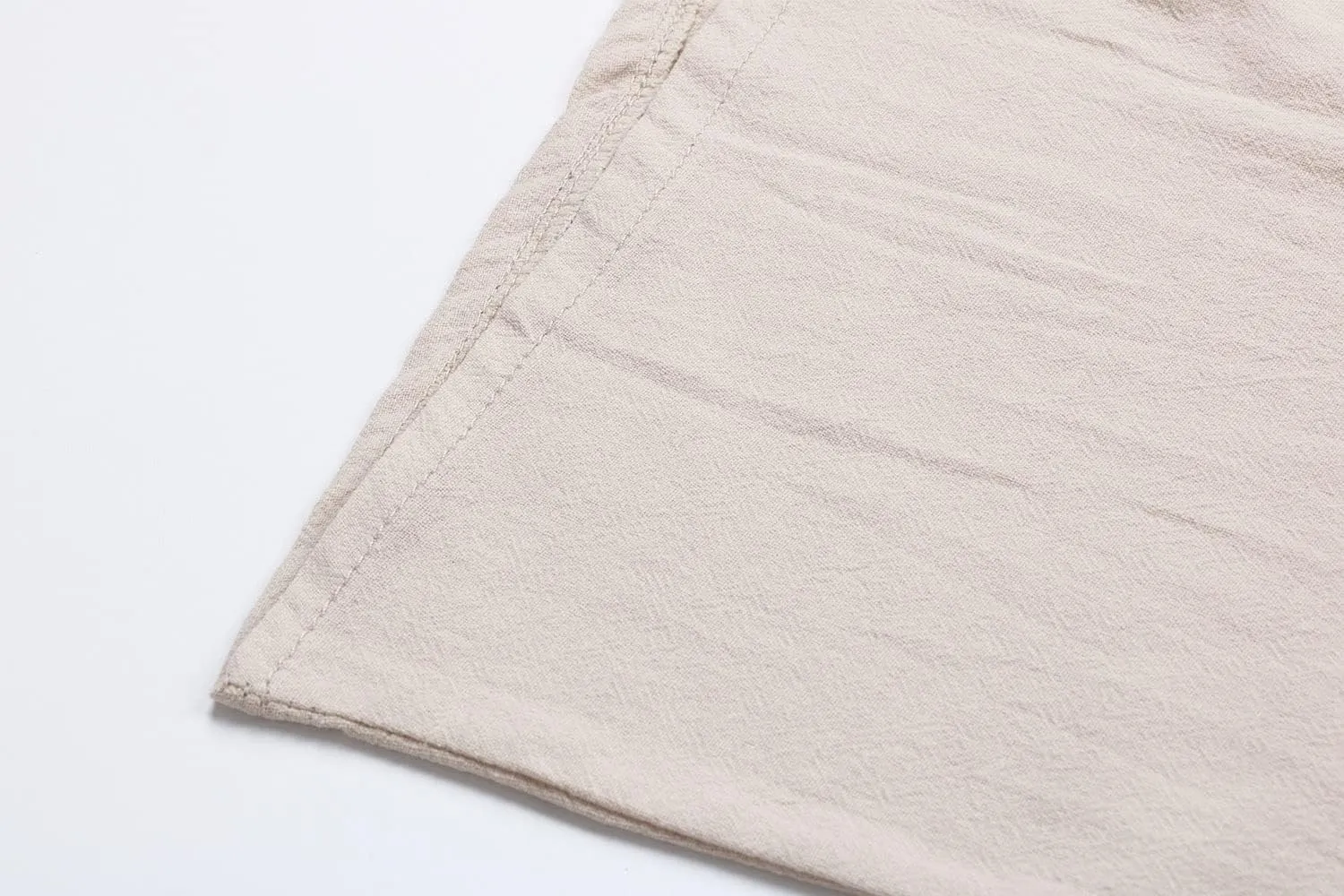 utcoco Men's Cotton Linen Tank Top Solid Color V-Neck Cut Off Tee Summer Beach Sleeveless Shirts for Men