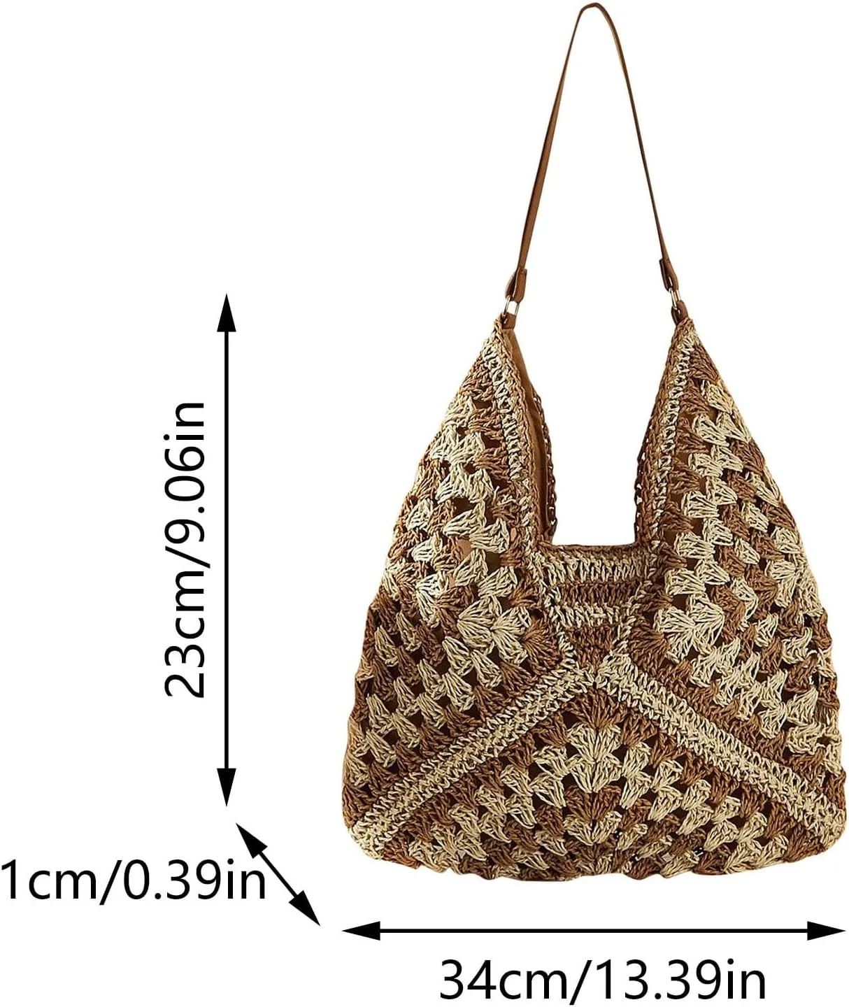 Vegan Leather Purses and Handbags for Women Shoulder Hobo Bags Top Handle Satchel Purses Lightweight Work Bag(Coffee, 34cm*23cm*1cm)