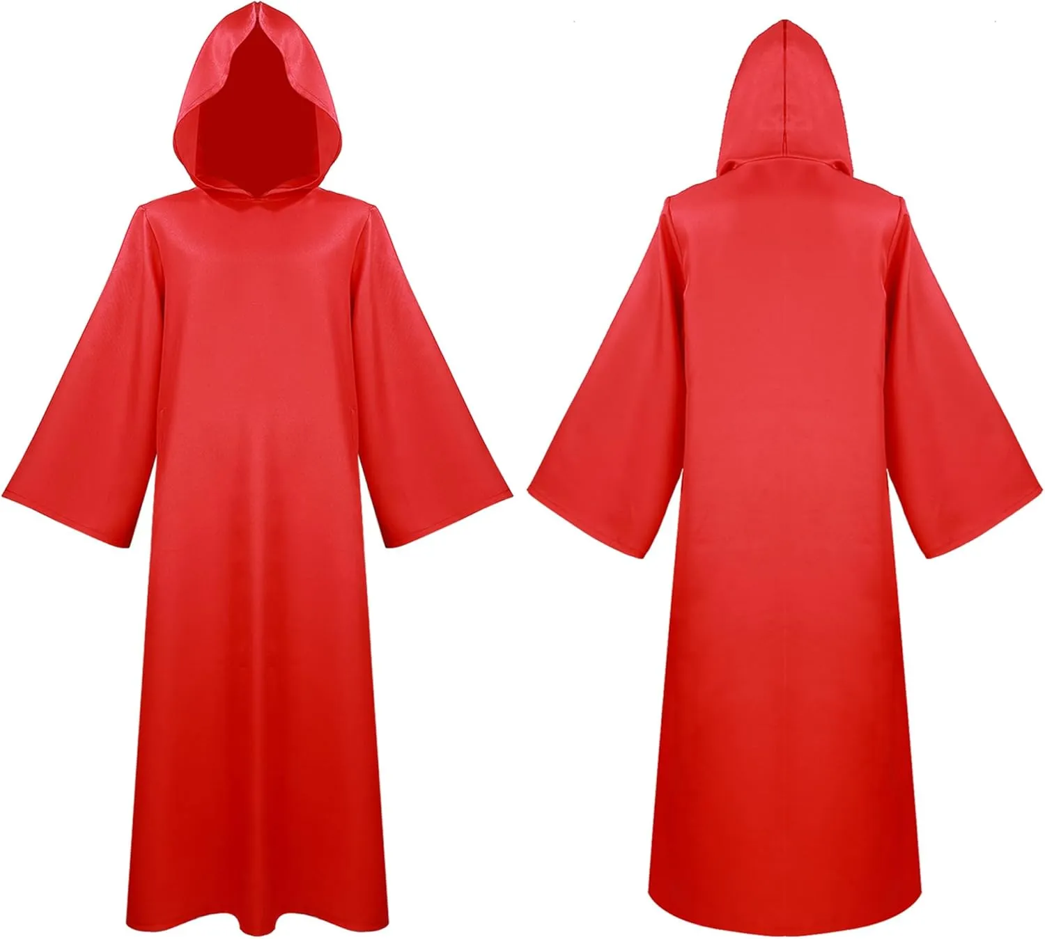 Wizard Hooded Cloak Adult Cosplay Outfits with Accessories Outfit Wizard Robes Halloween Costume for Men