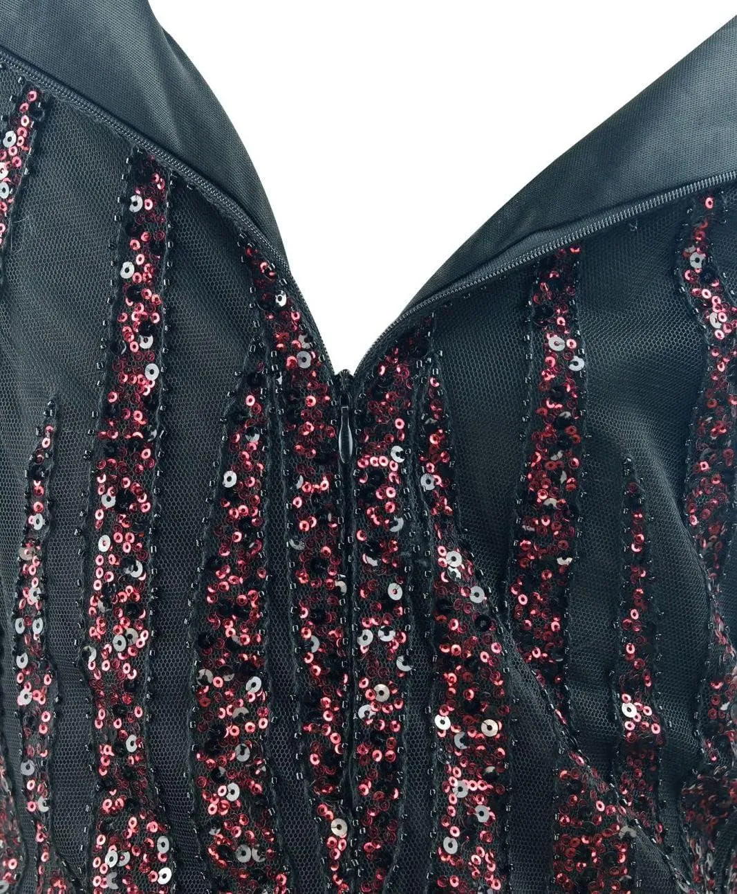 Women Evening Floral Dress 1920s Sequin Flapper Cocktail Mermaid Formal Gown with 20s Gatsby Accessories Set
