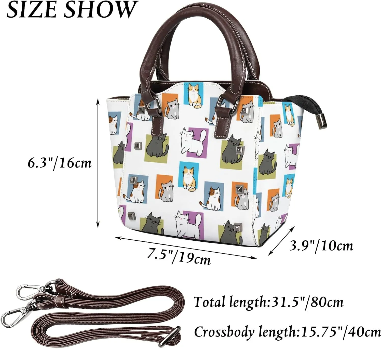 Women Handbags PU Leather Women Shoulder Bags Ladies Crossbody Bag Satchel Bags Purse for Women