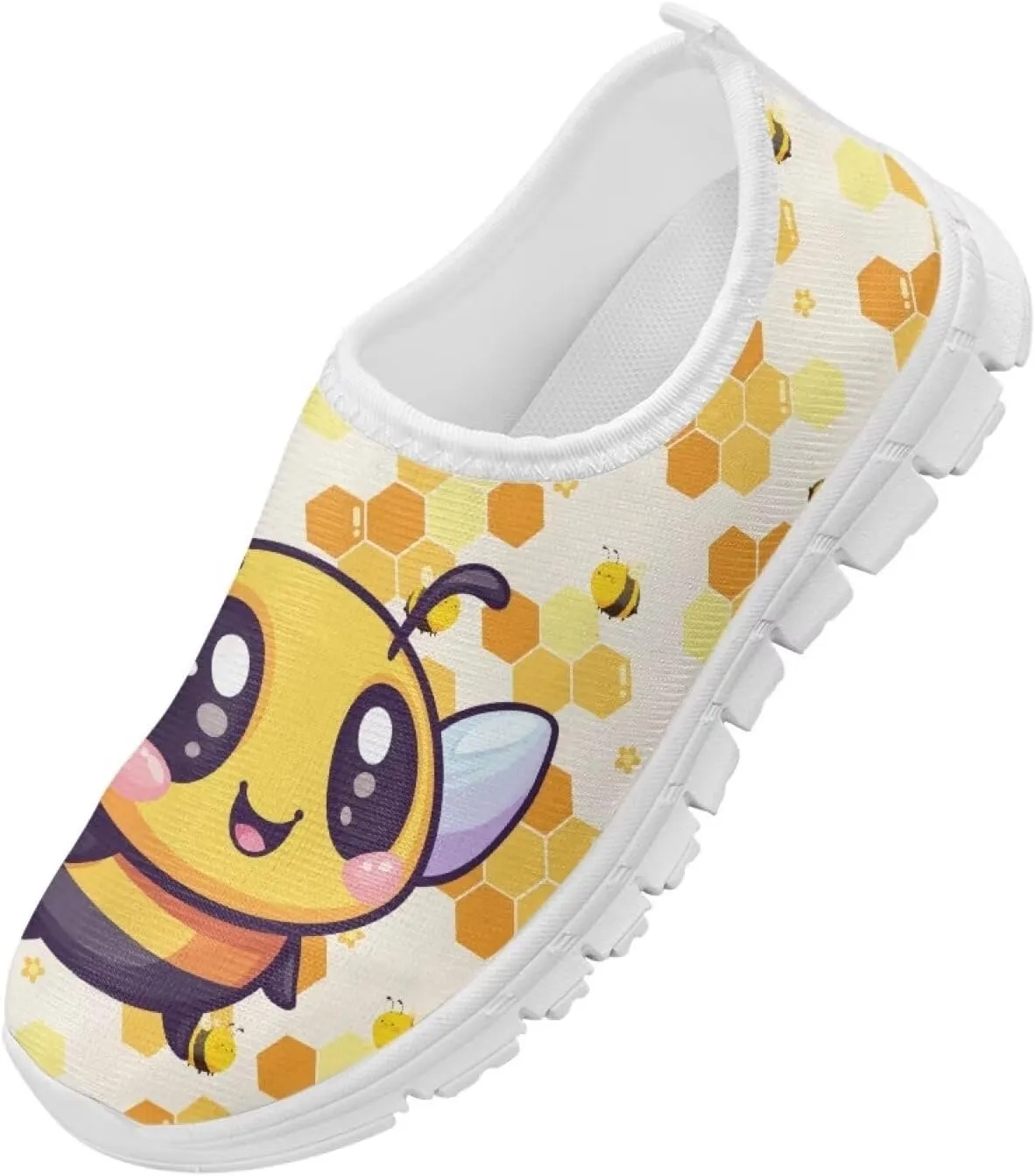 Women's Cute Pattern Sneakers Non Slip Travel Shoes Low Top Casual Shoes Lightweight Walking Shoes Exercise Flat Play Sneaker US Size 11-15
