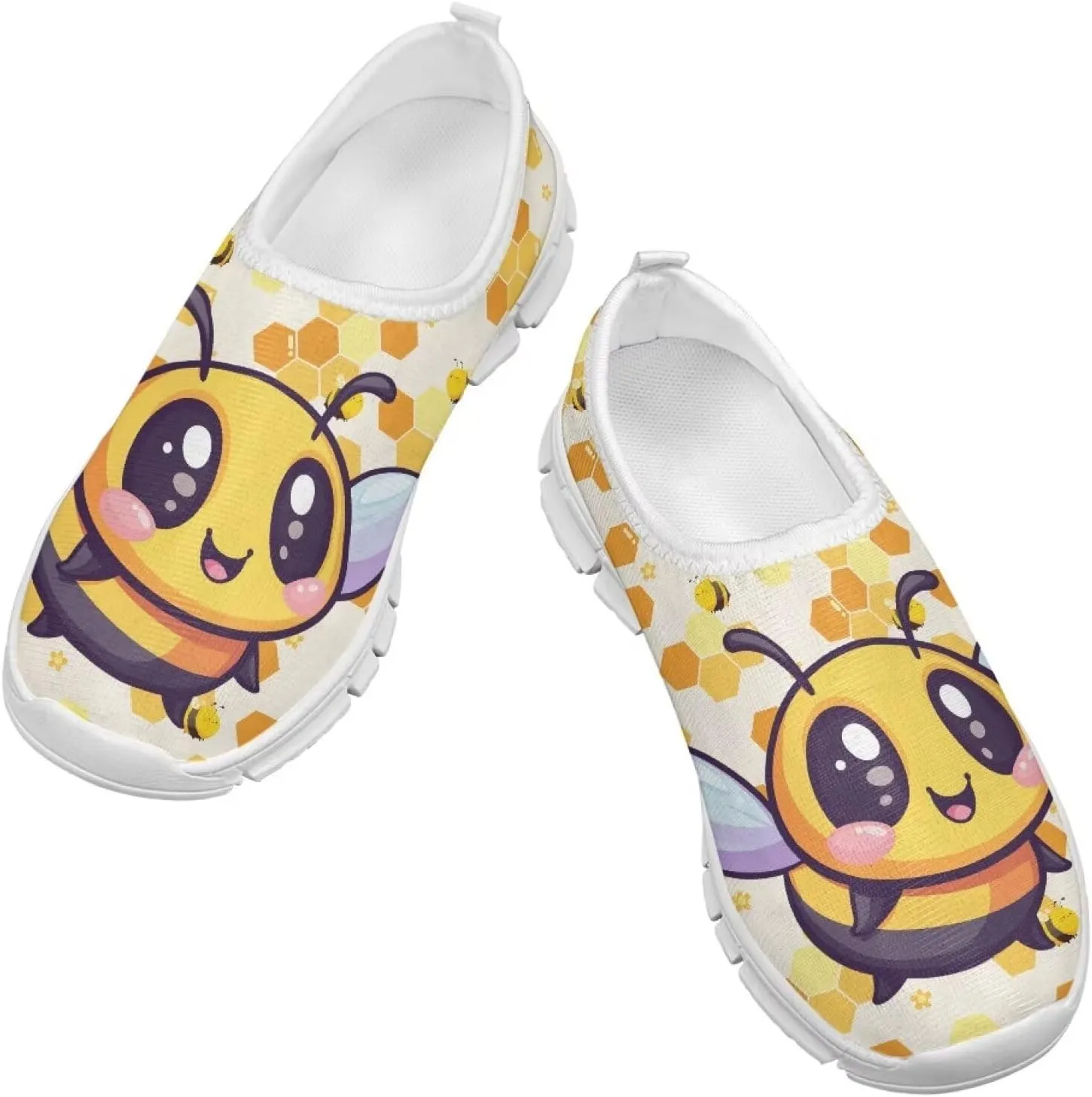 Women's Cute Pattern Sneakers Non Slip Travel Shoes Low Top Casual Shoes Lightweight Walking Shoes Exercise Flat Play Sneaker US Size 11-15