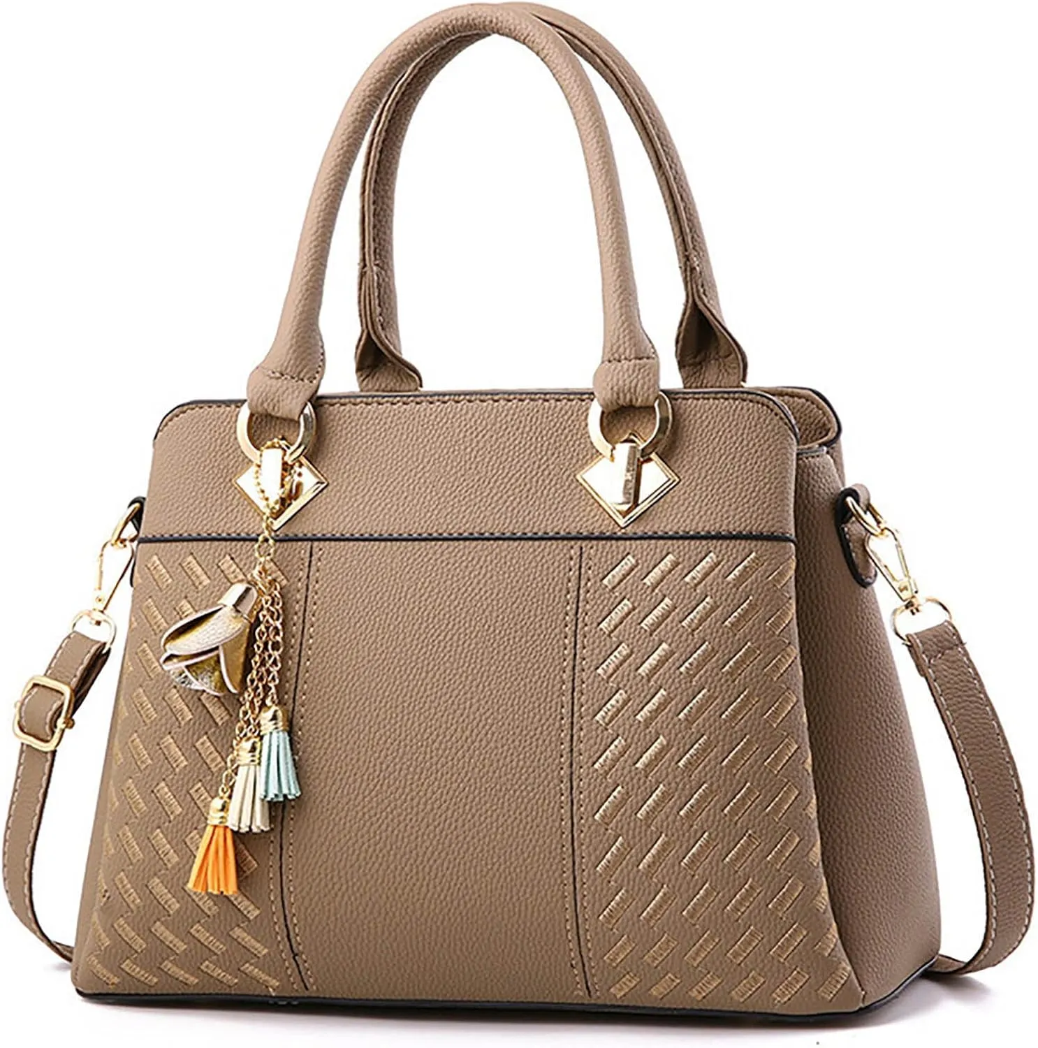 Womens Handbags Ladies Purse Satchel Shoulder Bags Roomy Fashion Tote Leather Bag Clear Purses And Handbags