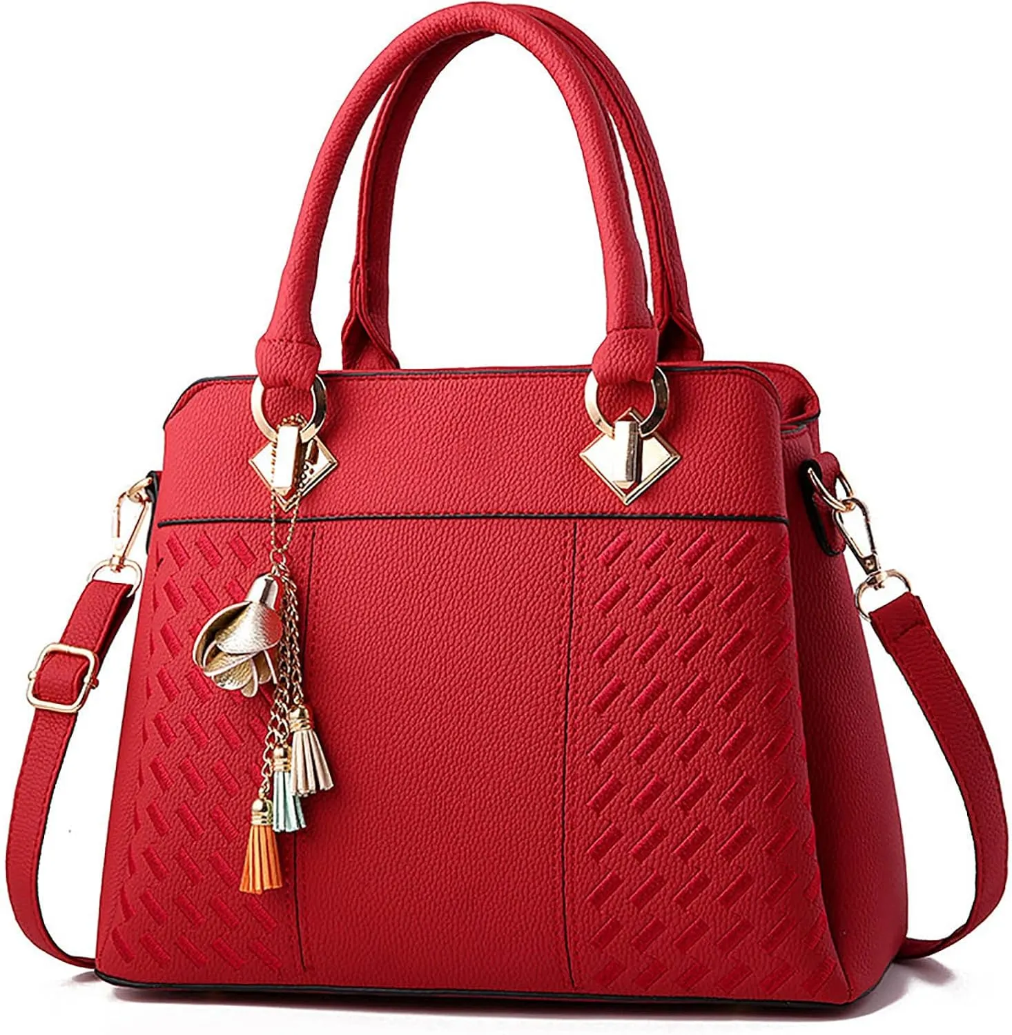 Womens Handbags Ladies Purse Satchel Shoulder Bags Roomy Fashion Tote Leather Bag Clear Purses And Handbags
