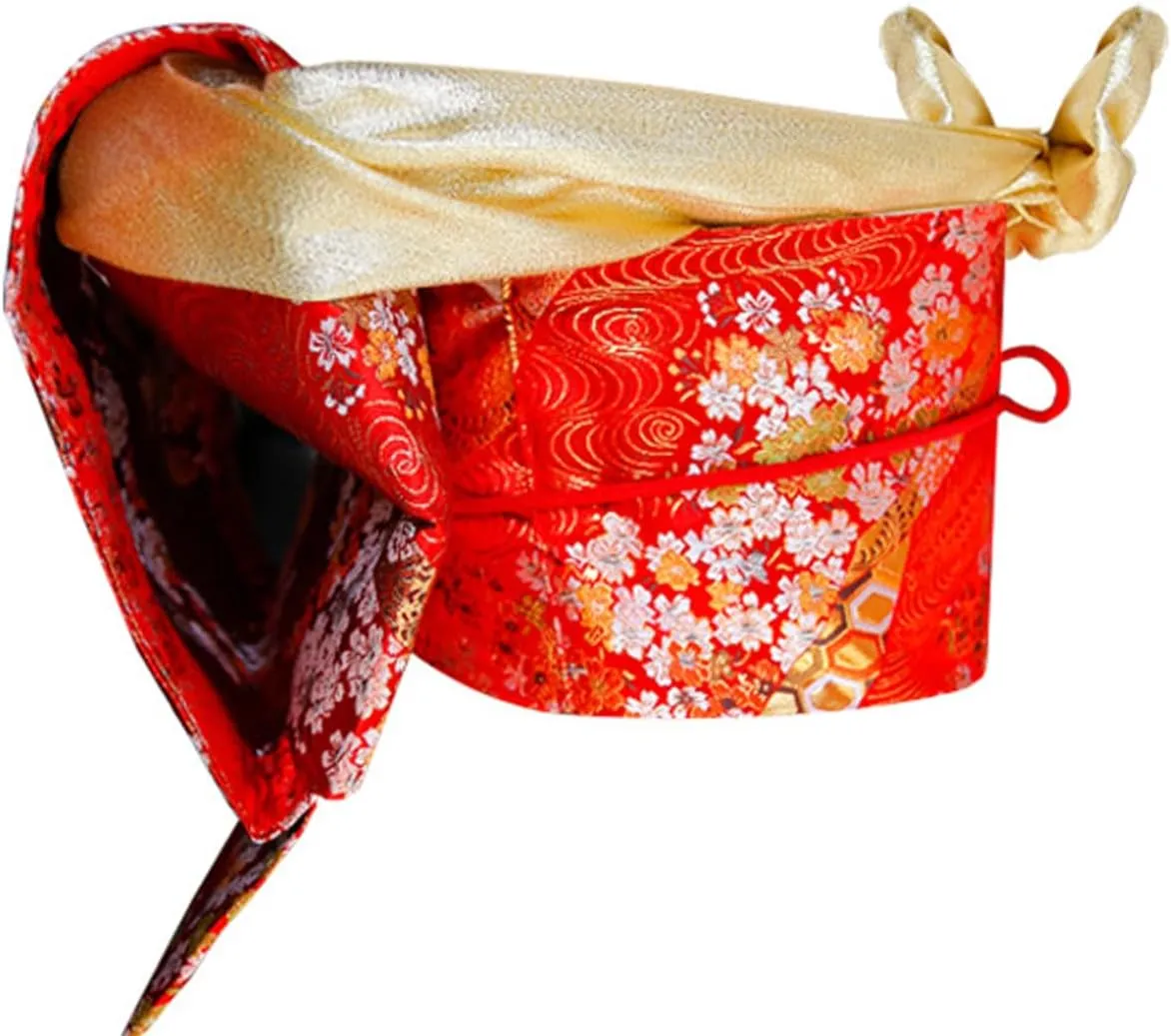 Women's Japanese Kimono Taikoor Box Knot Obi Belt 4 Pcs Vintage Jacquard Cotton Waistband Yukata Robe Accessories