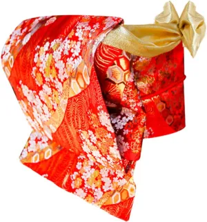 Women's Japanese Kimono Taikoor Box Knot Obi Belt 4 Pcs Vintage Jacquard Cotton Waistband Yukata Robe Accessories