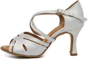 Women's Latin Ballroom Practice Dance Shoes Dance Heels 3 inch,Model L623