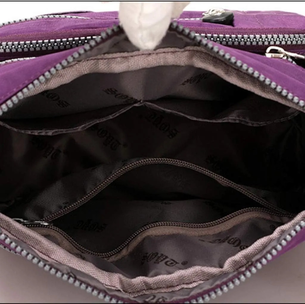 Women's Multi-Pocket Shoulder Bags Crossbody Purses and Handbags Lightweight Pocketbook Lightweight Puffer Bag(C)