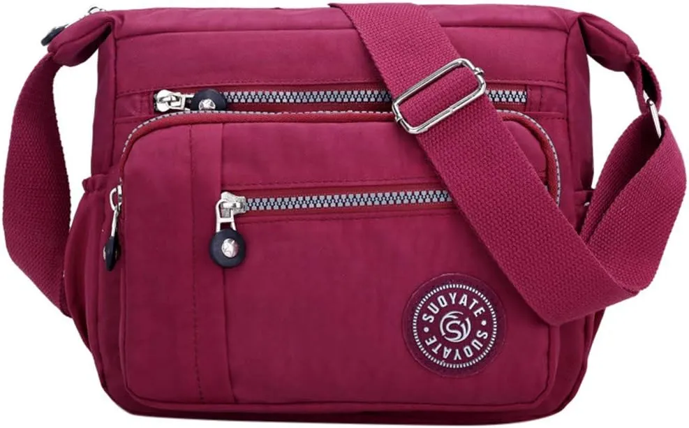 Women's Multi-Pocket Shoulder Bags Crossbody Purses and Handbags Lightweight Pocketbook Lightweight Puffer Bag(C)