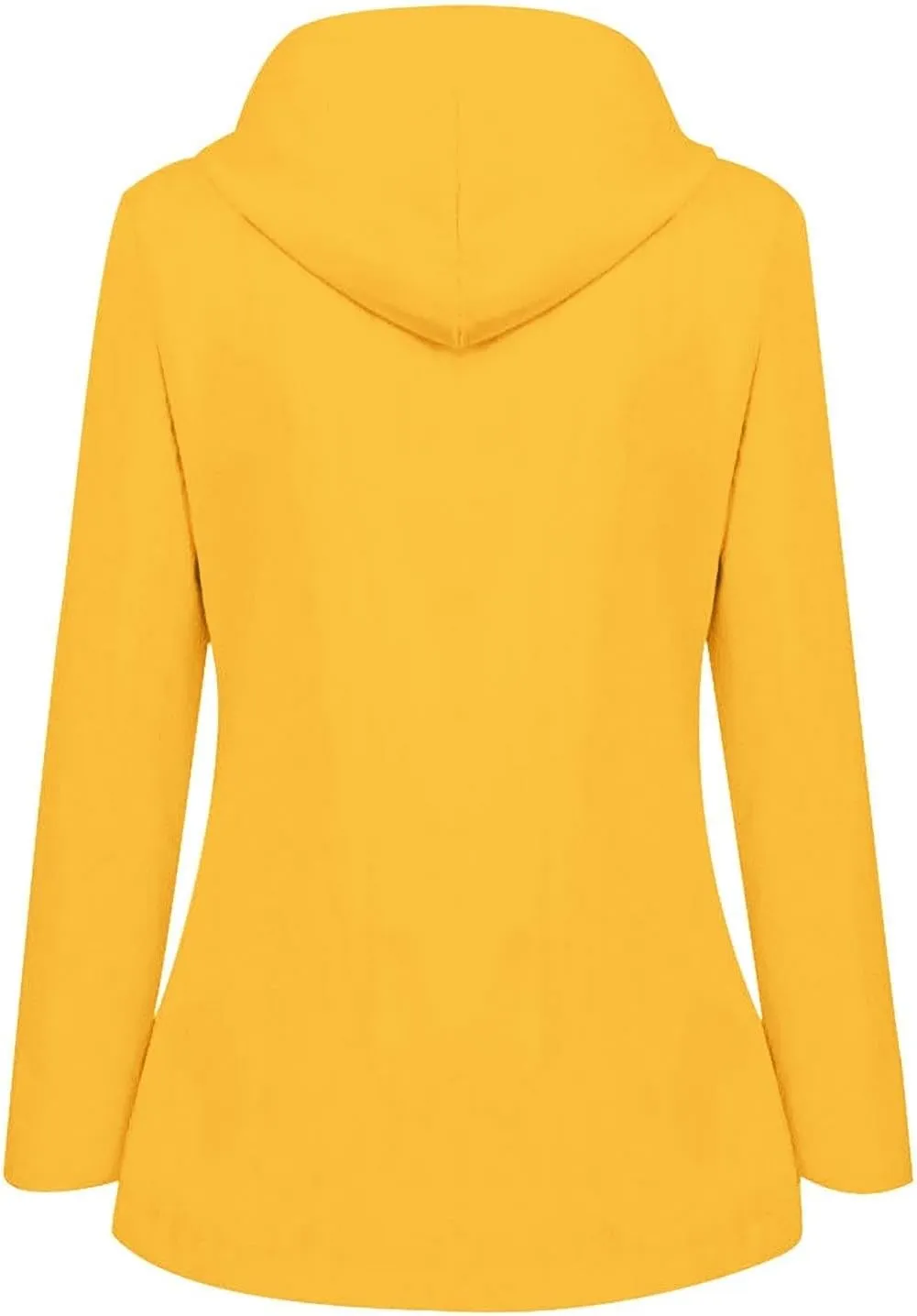 Womens Rain Coat Waterproof Active Outdoor Rain Jacket Lightweight Zip Up Summer Fall Raincoat Windbreaker With Hood