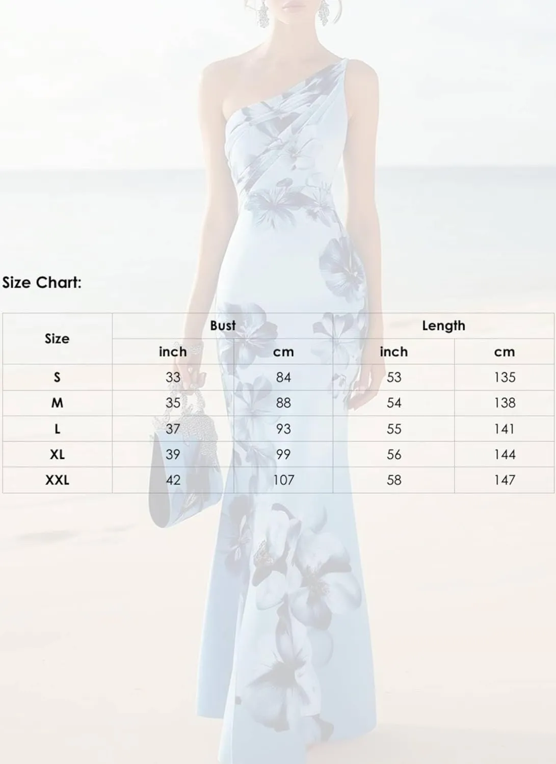 Womens Summer Sexy One Shoulder Sleeveless Blue Floral Bodycon Maxi Dresses Mermaid Cocktail Slim Long Dresses Trendy 2025