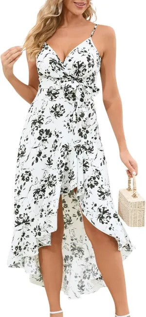 Women's Sundresses Fashion Sexy Solid Color Sleeveless Strap Dress Long Homecoming, S-XL