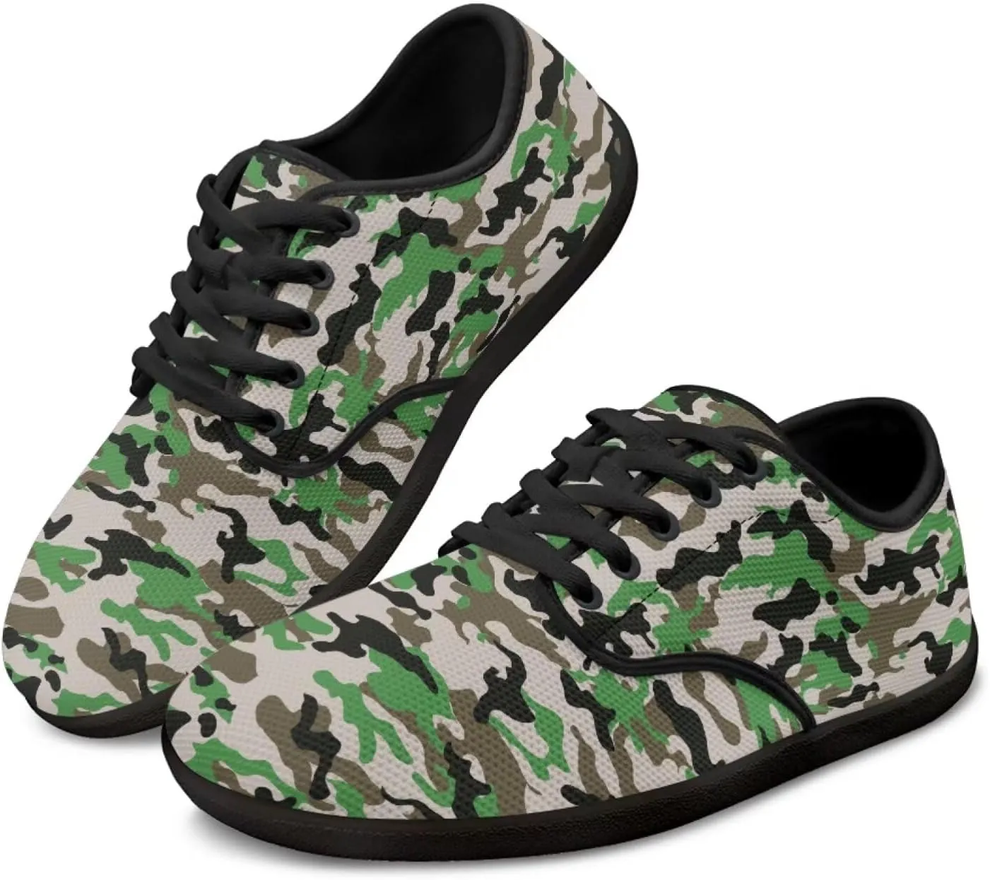 Women's Wide Toe Box Barefoot Shoes Casual Zero Drop Walking Sneakers Lace Up Non Slip Tennis Work Footwear
