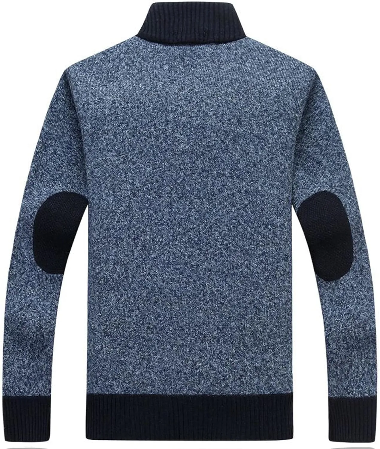 XinYangNi Men's Sweaters Full Zip Slim Thick Knitted Cardigan Sweaters Jacket with Pockets