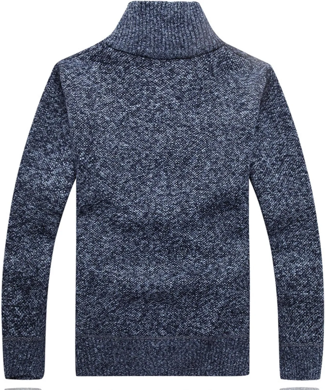 XinYangNi Men's Sweaters Full Zip Slim Thick Knitted Cardigan Sweaters Jacket with Pockets