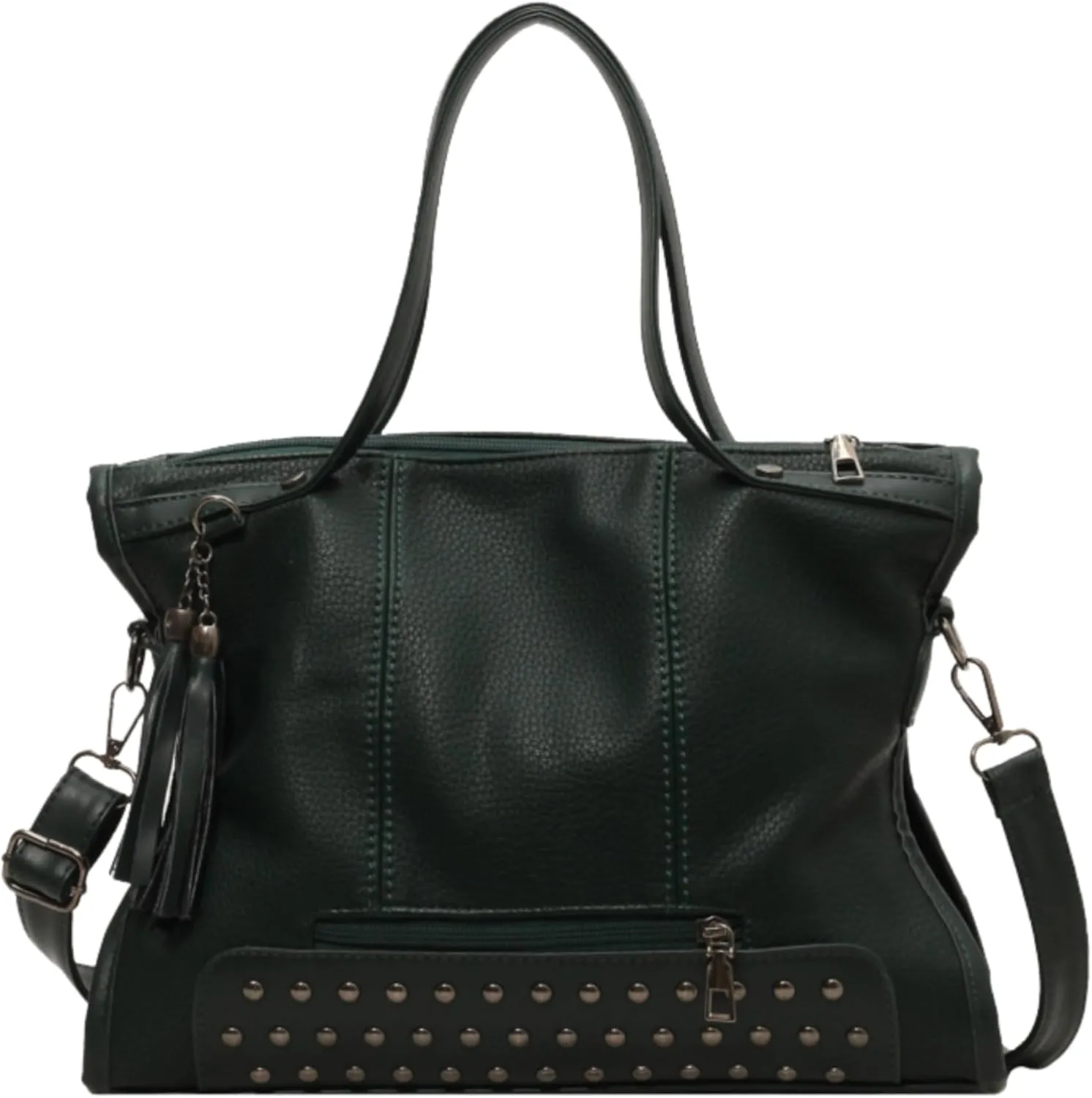 Y2k Satchel Women Studded Purse Vintage Leather Tote Bags Large Crossbody Bag