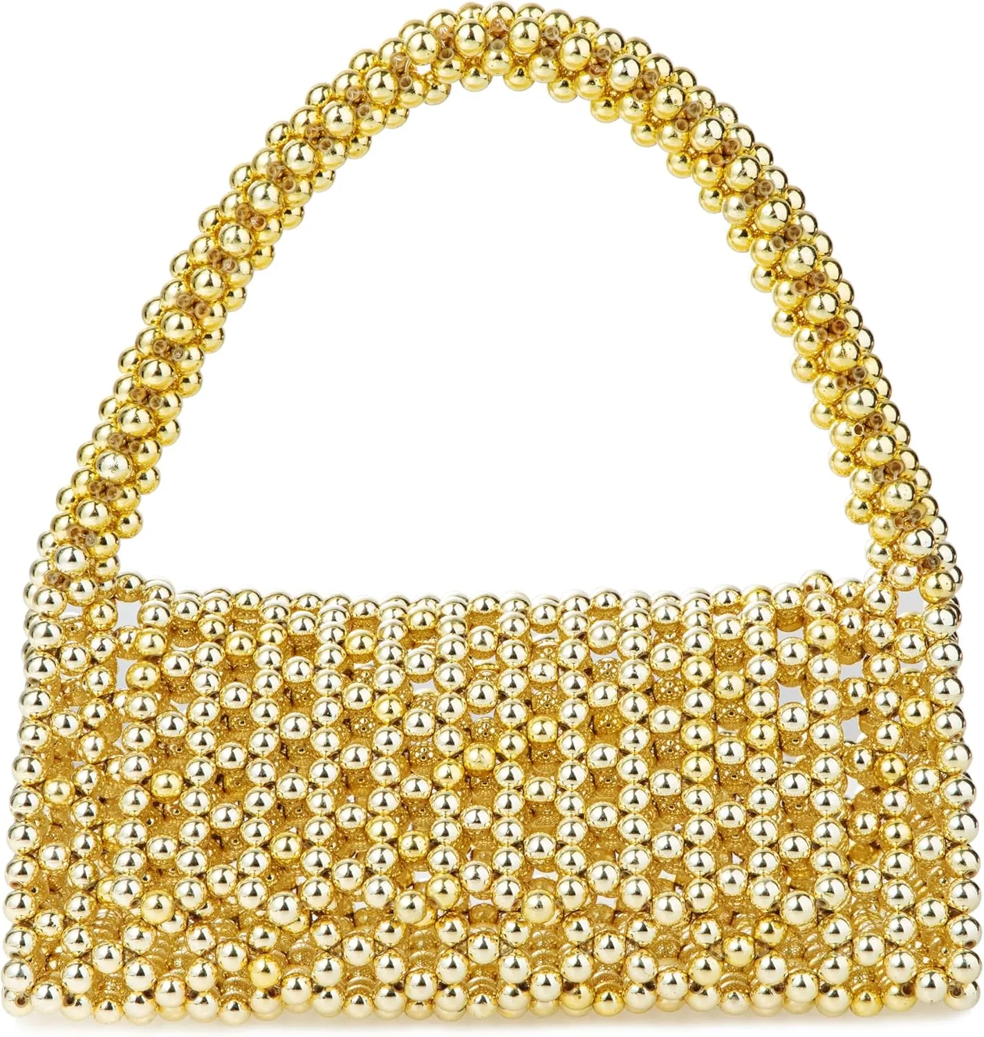 YUSHINY Candy Color Acrylic Beaded Hollow Handbag Evening Clutch Triangle Bags for Wedding Party